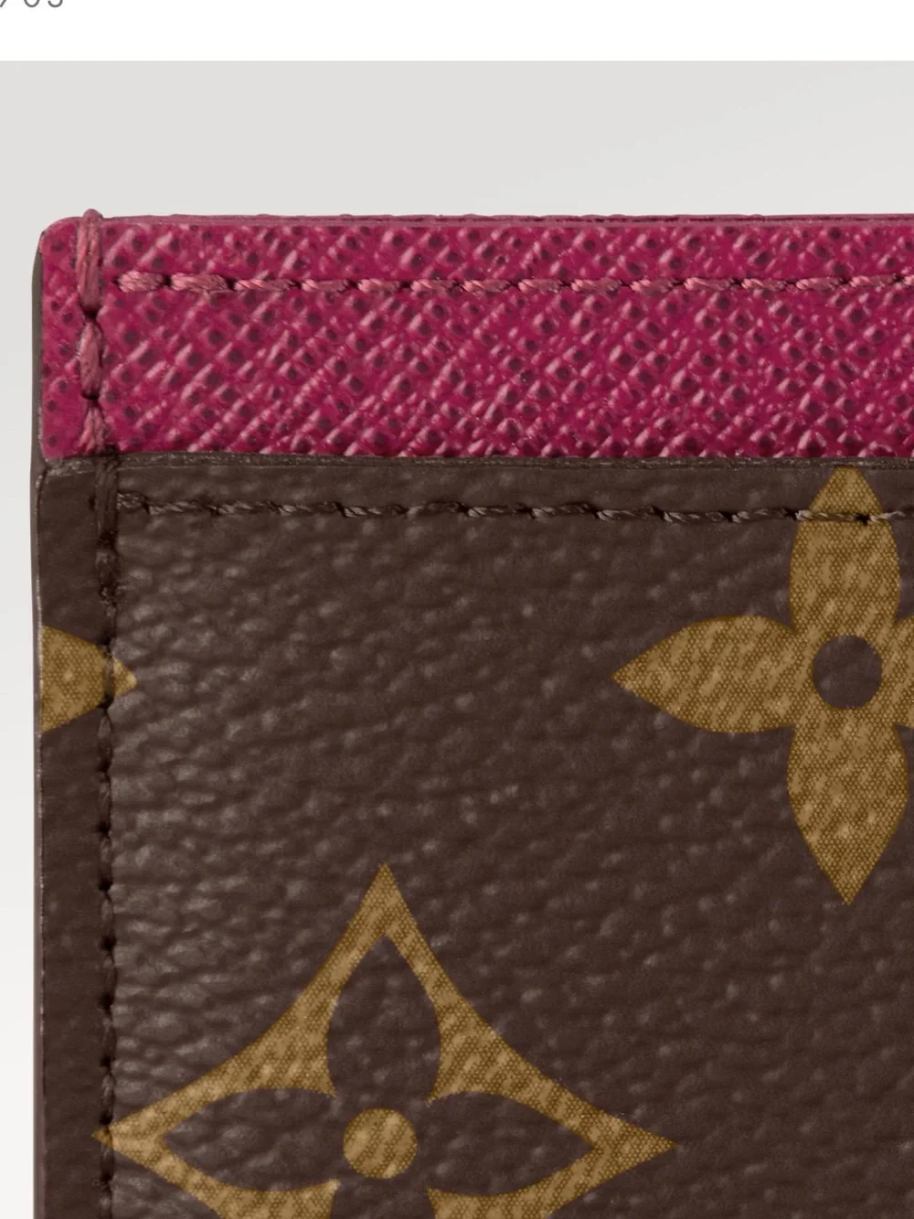 Louis Vuitton Monogram fuchsia card holder